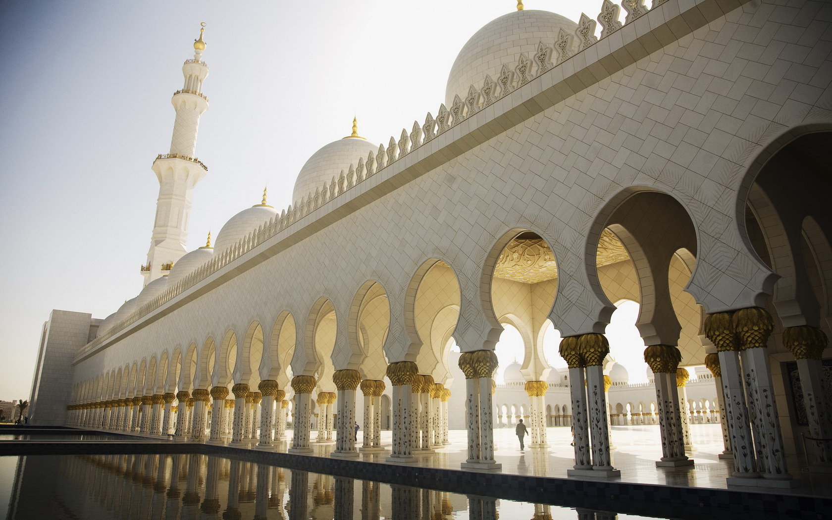 Download hd 1680x1050 Sheikh Zayed Grand Mosque desktop wallpaper ID:277845 for free