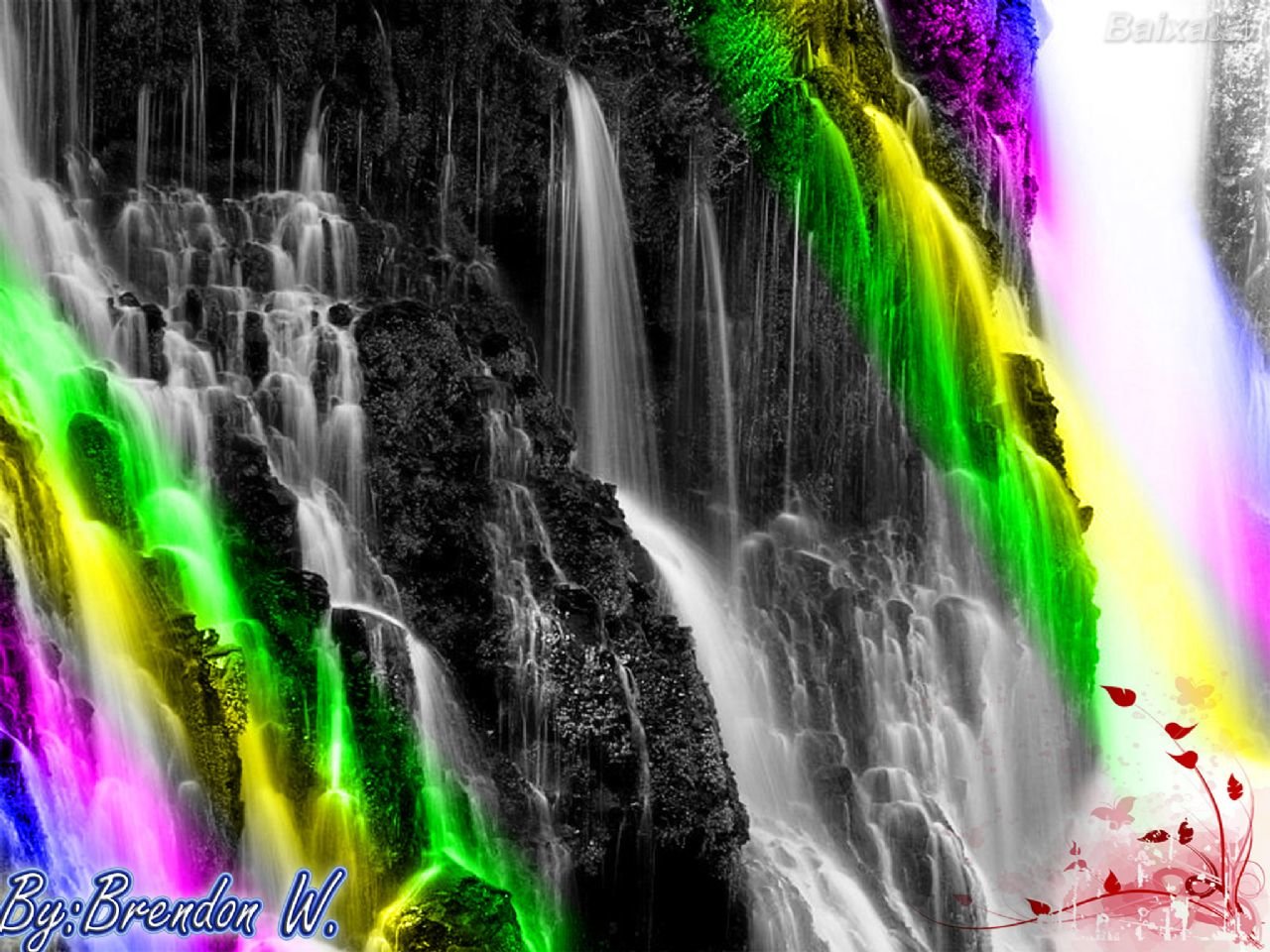 Free download Waterfall background ID:106646 hd 1280x960 for PC