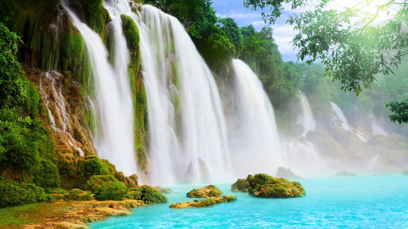 High resolution Waterfall hd 1366x768 background ID:106425 for computer
