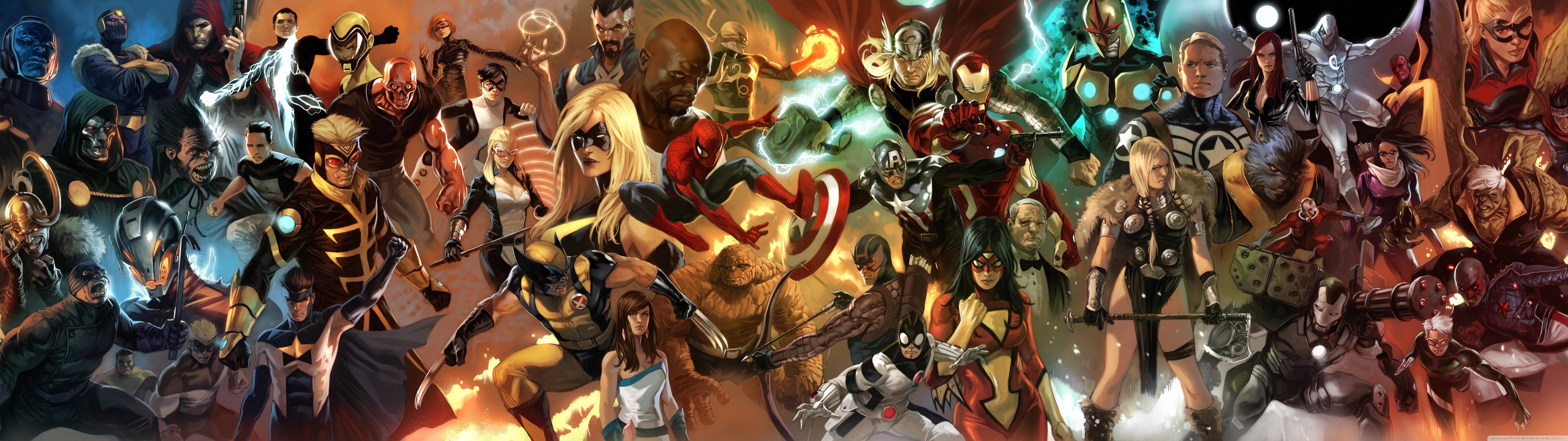 Best Avengers comics wallpaper ID:334604 for High Resolution dual monitor 7680x2160 desktop