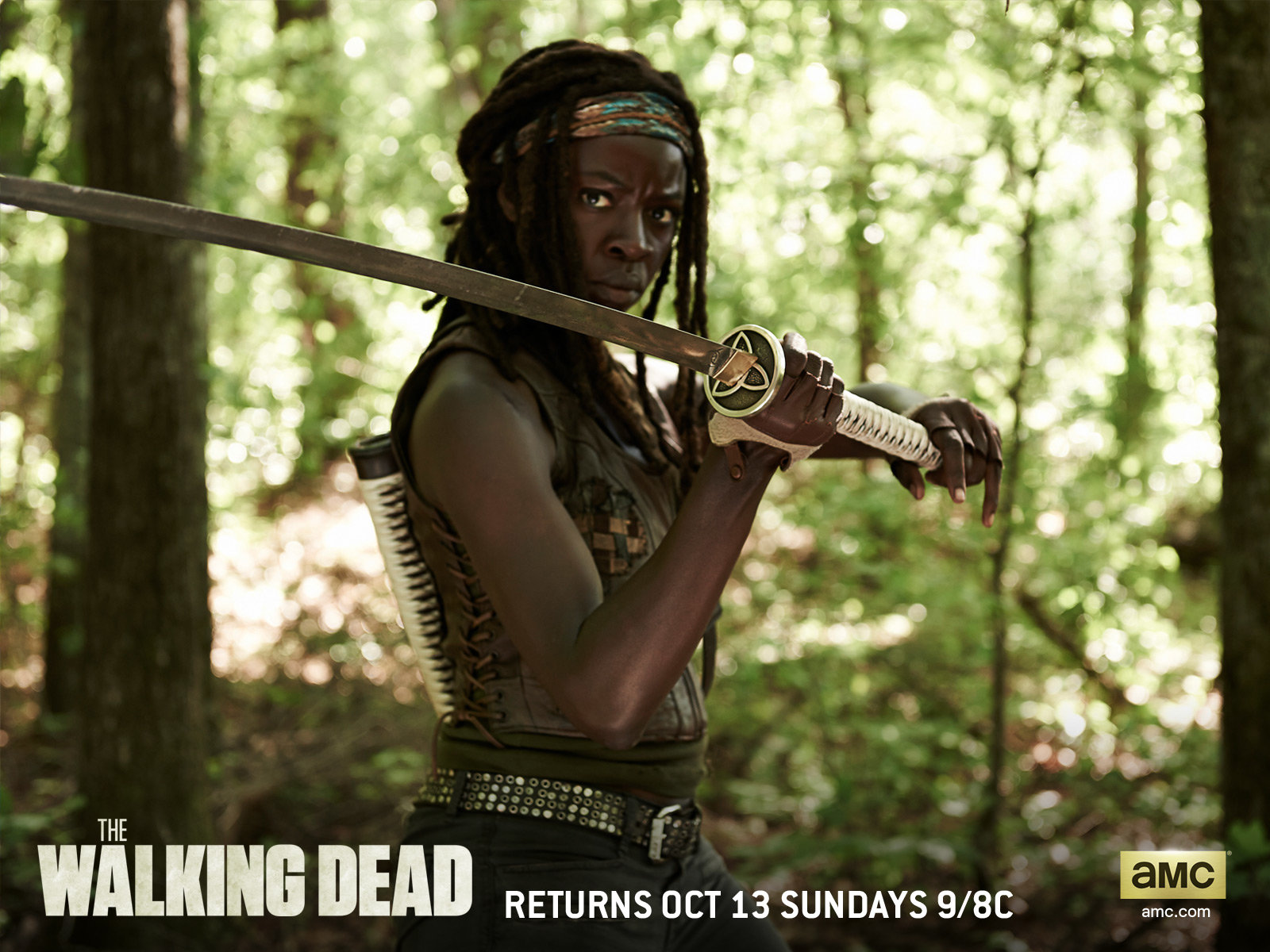 Download hd 1600x1200 Michonne (The Walking Dead) computer wallpaper ID:190247 for free