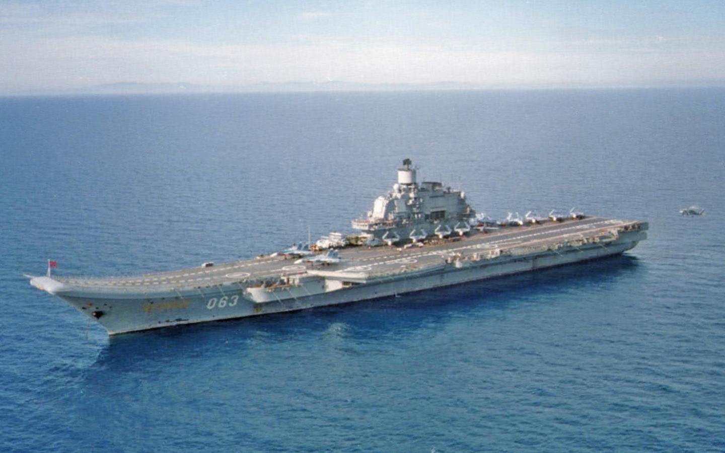 Download hd 1440x900 Russian Aircraft Carrier Admiral Kuznetsov computer wallpaper ID:451771 for free