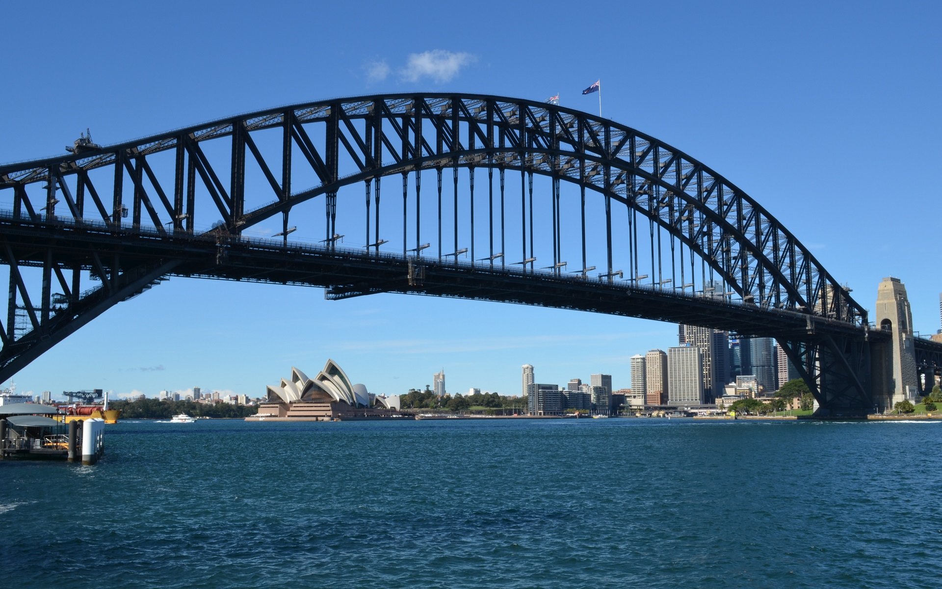 High resolution Sydney Harbour Bridge hd 1920x1200 background ID:484872 for PC