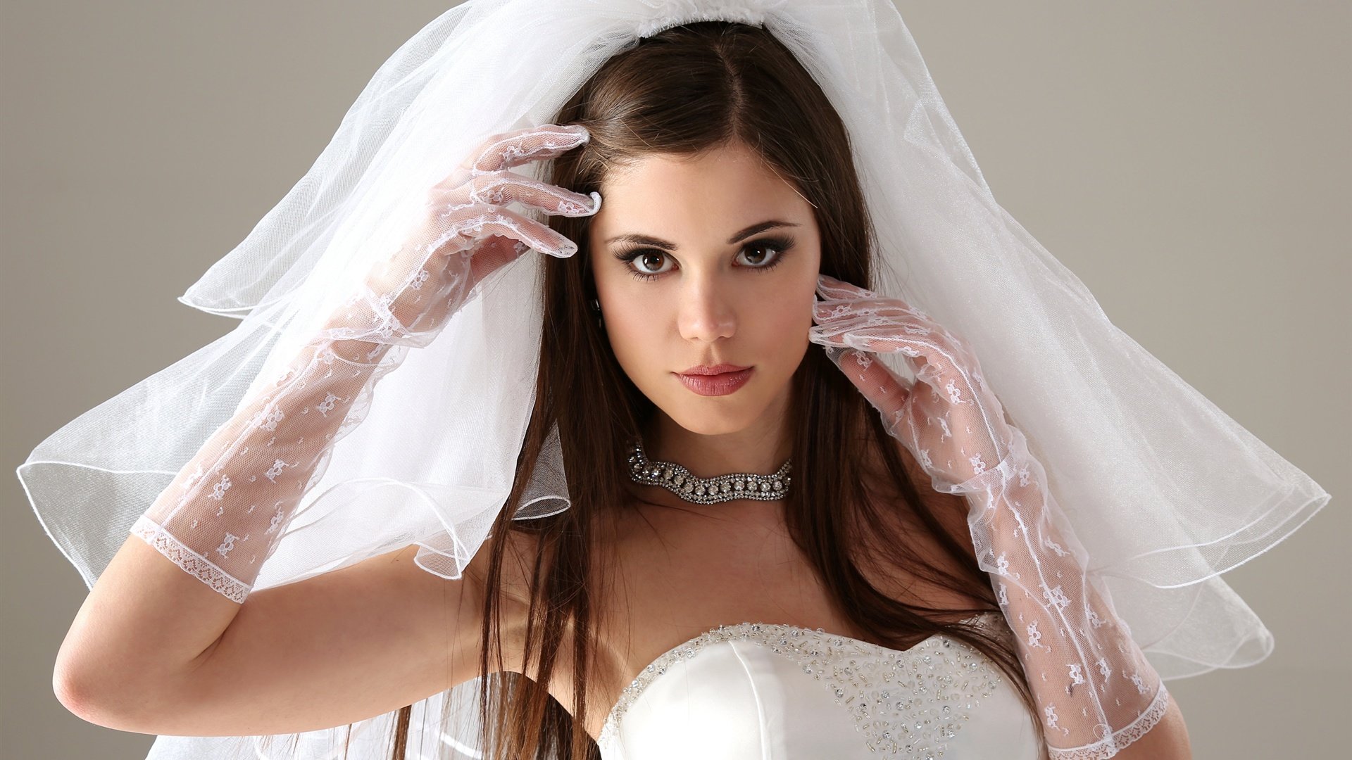 High resolution Bride in wedding dress full hd 1920x1080 background ID:465865 for PC