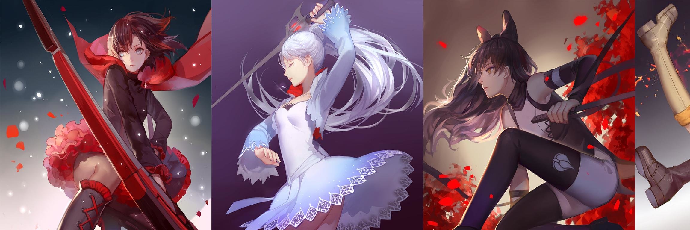 Best RWBY background ID:437544 for High Resolution dual monitor 2304x768 PC