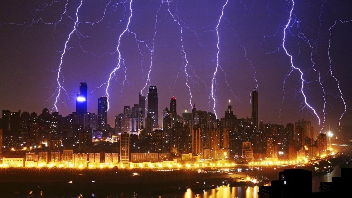 Awesome Lightning free wallpaper ID:214012 for hd 1366x768 desktop