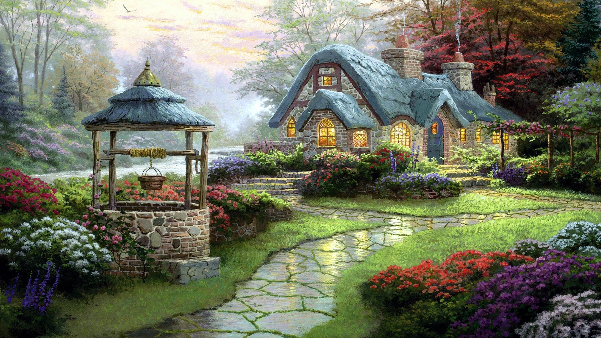 Best Cottage wallpaper ID:494405 for High Resolution full hd 1080p PC