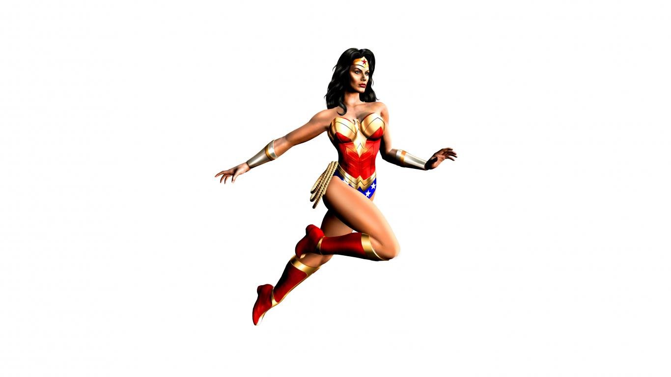 High resolution Wonder Woman 1366x768 laptop wallpaper ID:240467 for PC
