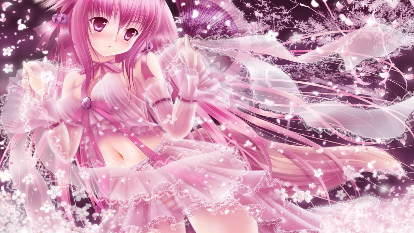 Download 1366x768 laptop Anime Girl desktop background ID:151192 for free