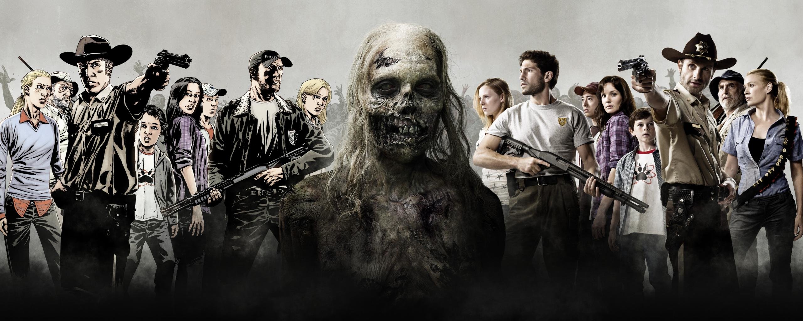 Best The Walking Dead background ID:190631 for High Resolution dual monitor 2569x1024 computer