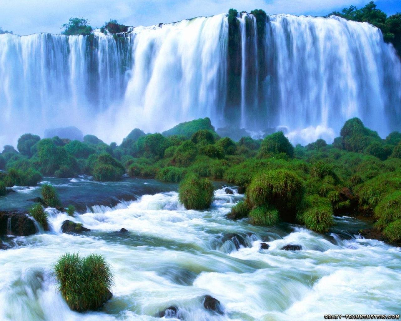 High resolution Waterfall hd 1280x1024 wallpaper ID:106847 for PC