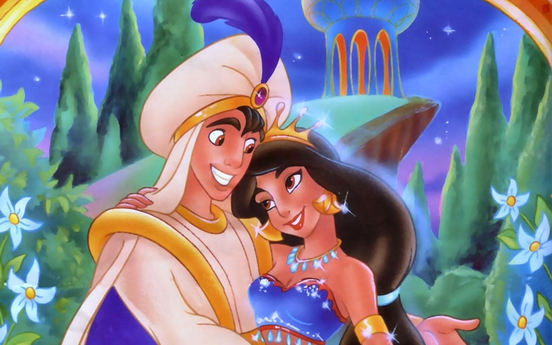 50+] Aladdin and Jasmine Wallpaper - WallpaperSafari