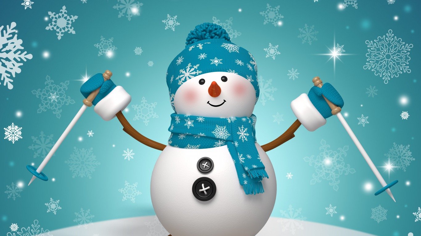 Download laptop Snowman computer background ID:115529 for free