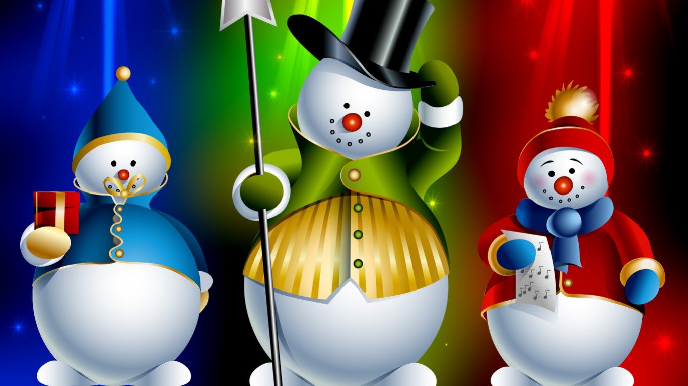 Awesome Snowman free wallpaper ID:115521 for 1366x768 laptop computer