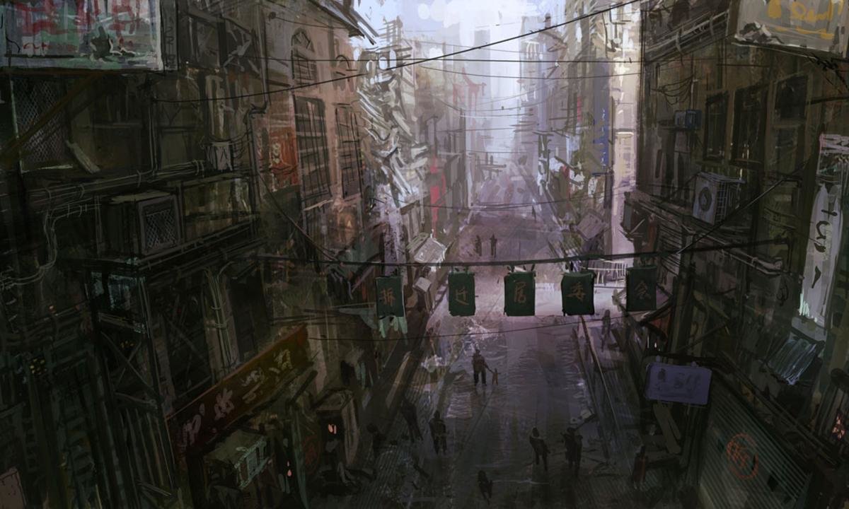 Free Anime city high quality background ID:118682 for hd 1200x720 computer