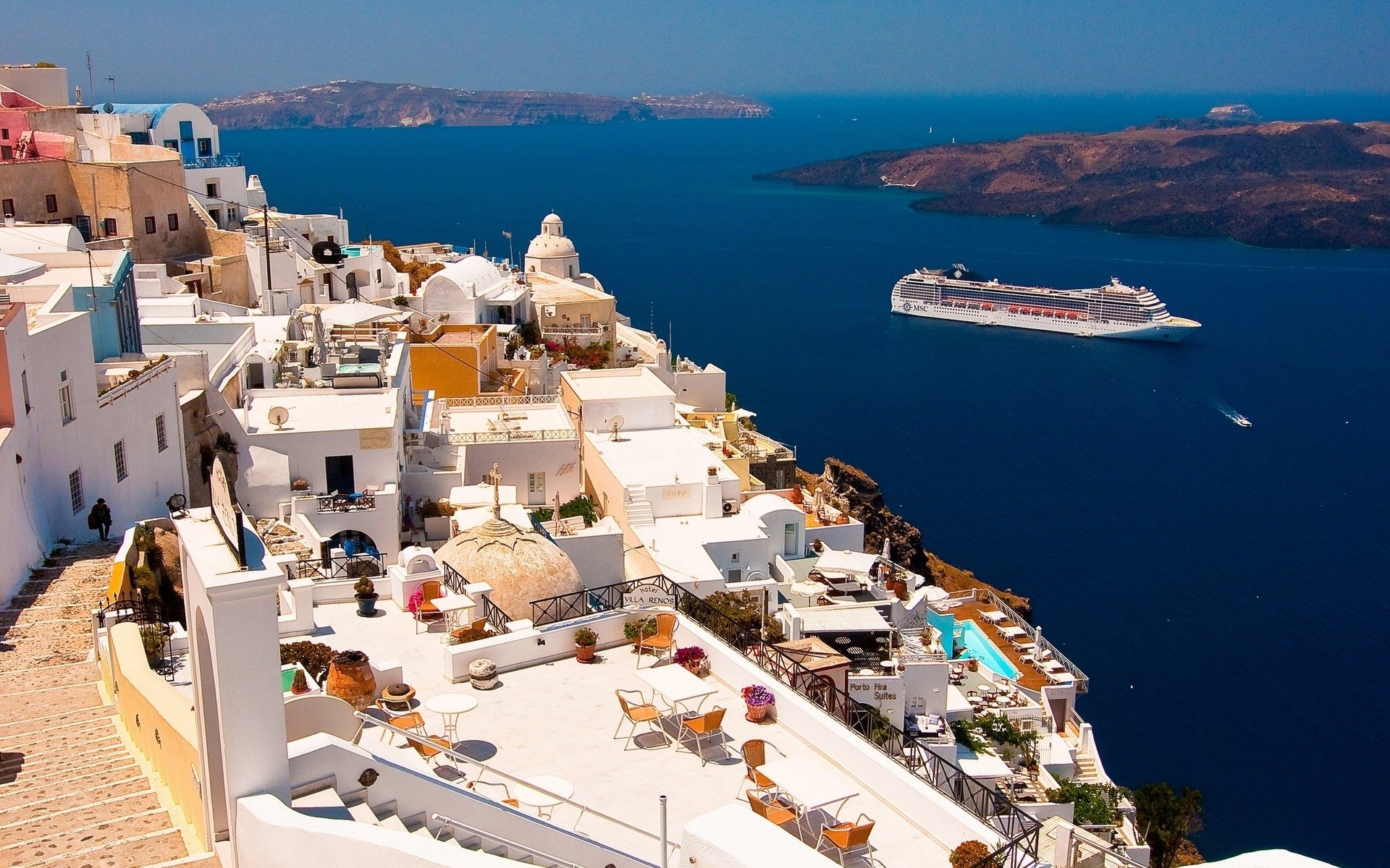 Awesome Santorini free wallpaper ID:496834 for hd 1920x1200 computer