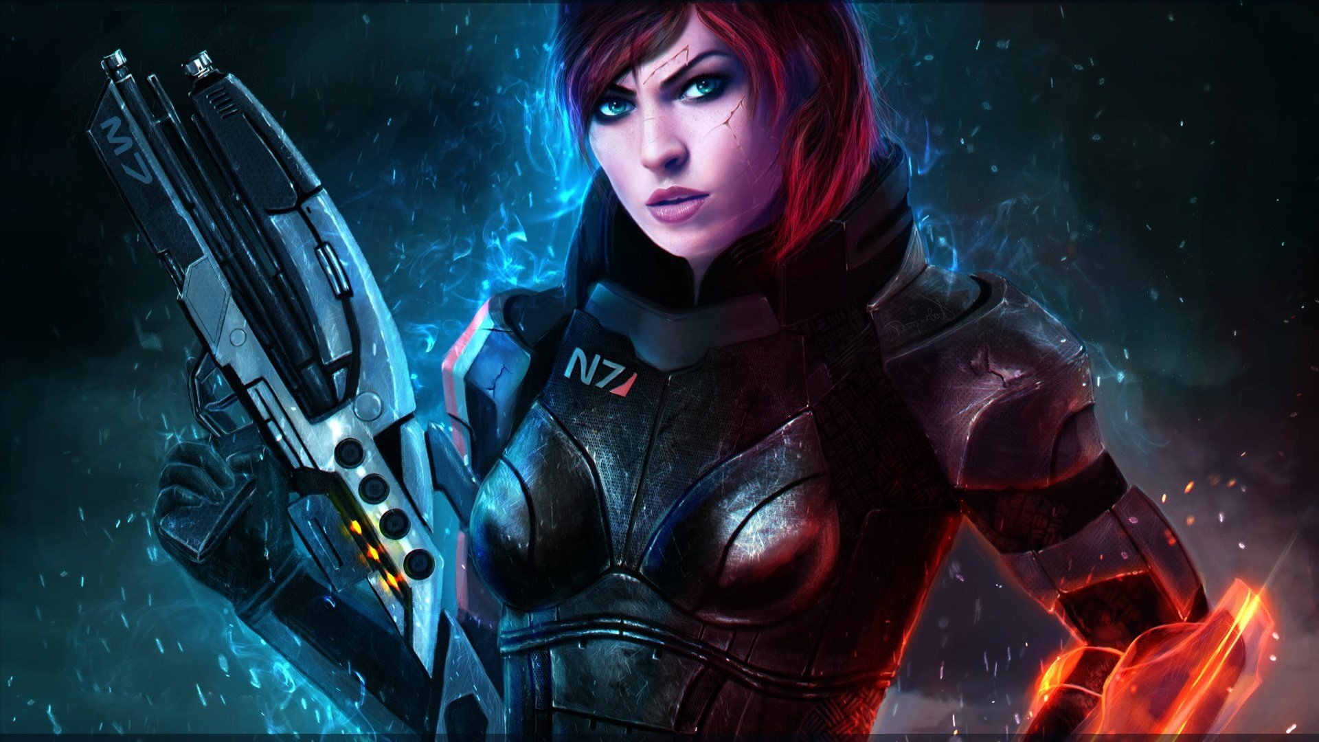 Download full hd Commander Shepard desktop background ID:458143 for free