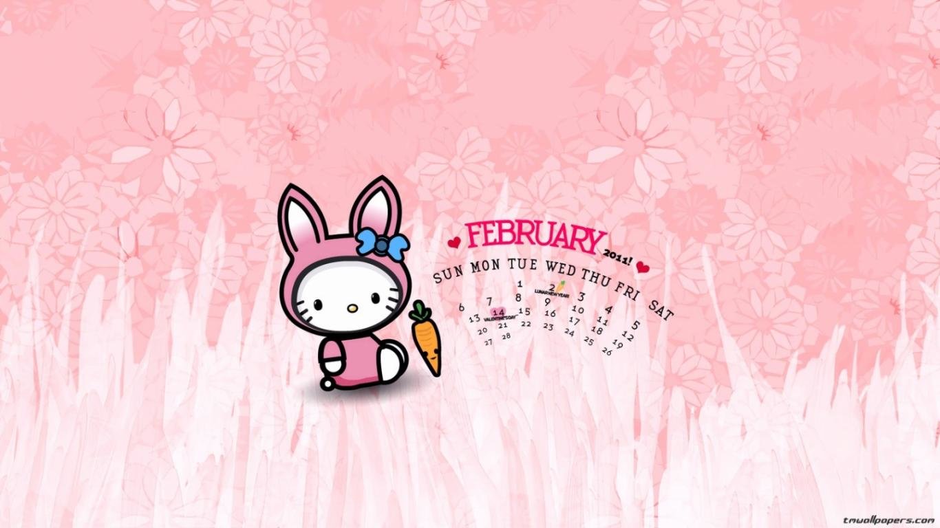 Free Hello Kitty high quality wallpaper ID:93336 for 1366x768 laptop desktop