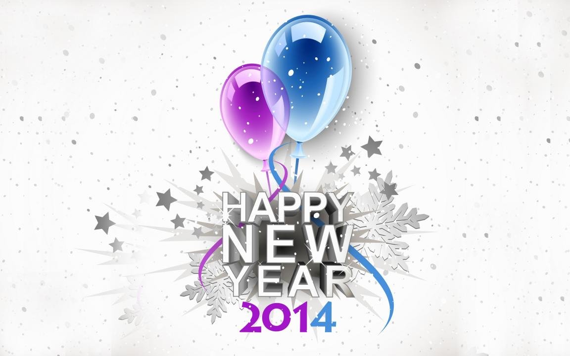 Download hd 1152x720 New Year 2014 PC background ID:41620 for free