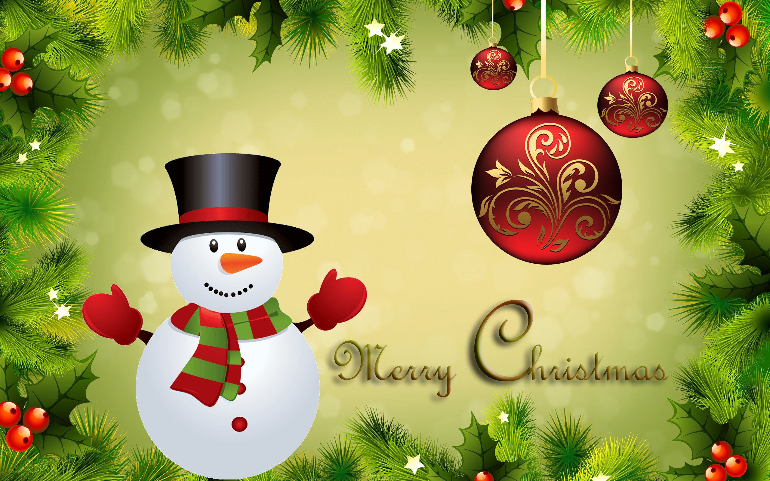 Awesome Snowman free wallpaper ID:435600 for hd 2560x1600 PC
