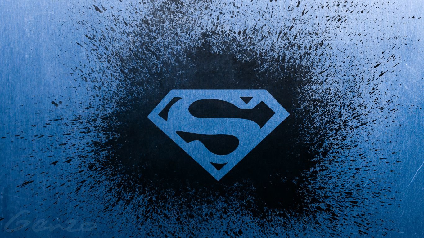Awesome Superman Logo free wallpaper ID:456429 for 1366x768 laptop computer