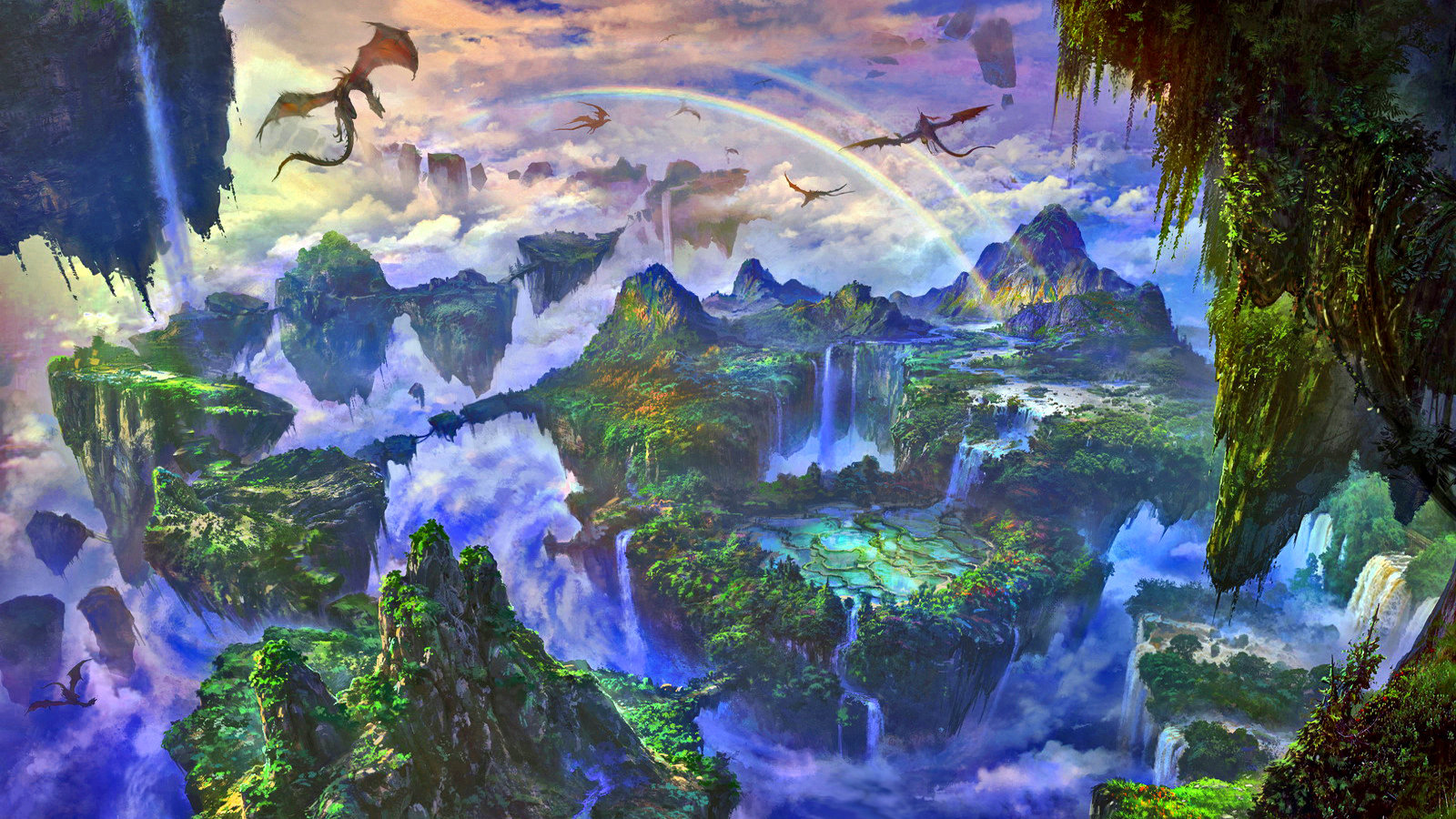 Best Fantasy landscape wallpaper ID:143159 for High Resolution hd 1600x900 desktop
