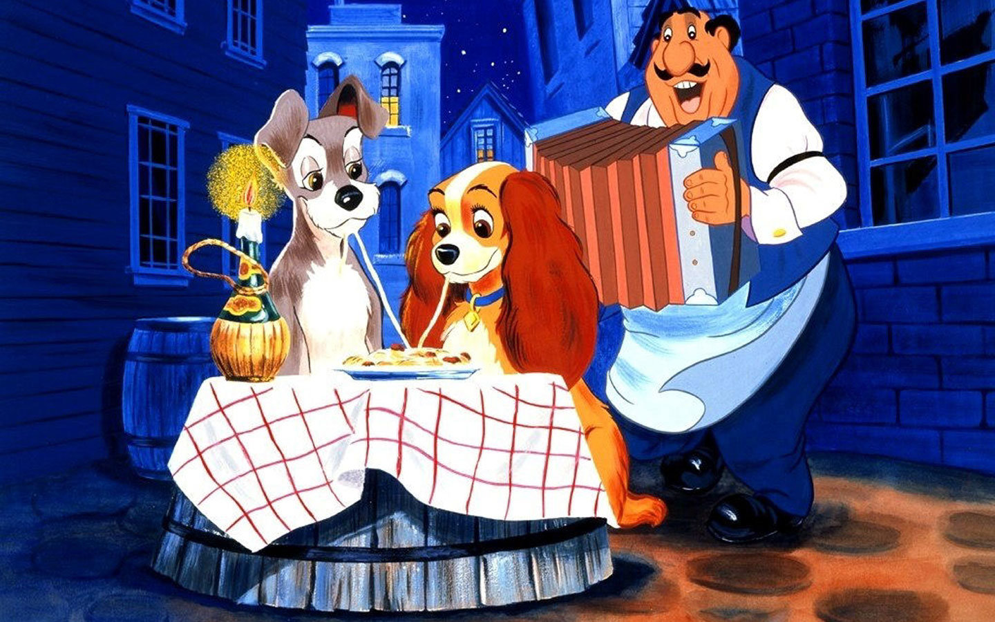 Awesome Lady And The Tramp free background ID:35234 for hd 1440x900 computer
