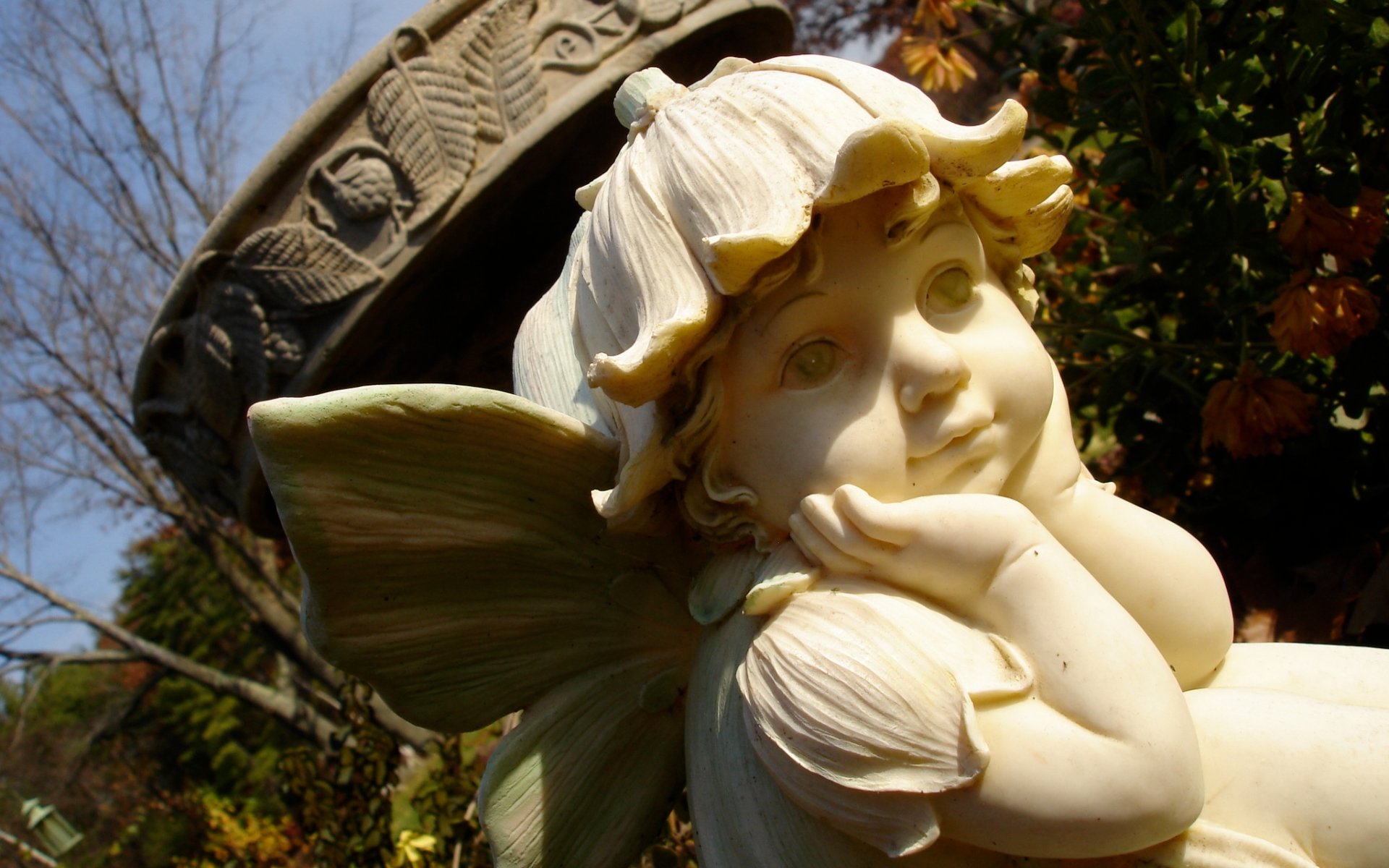 Awesome Cherub Statue free background ID:474566 for hd 1920x1200 PC