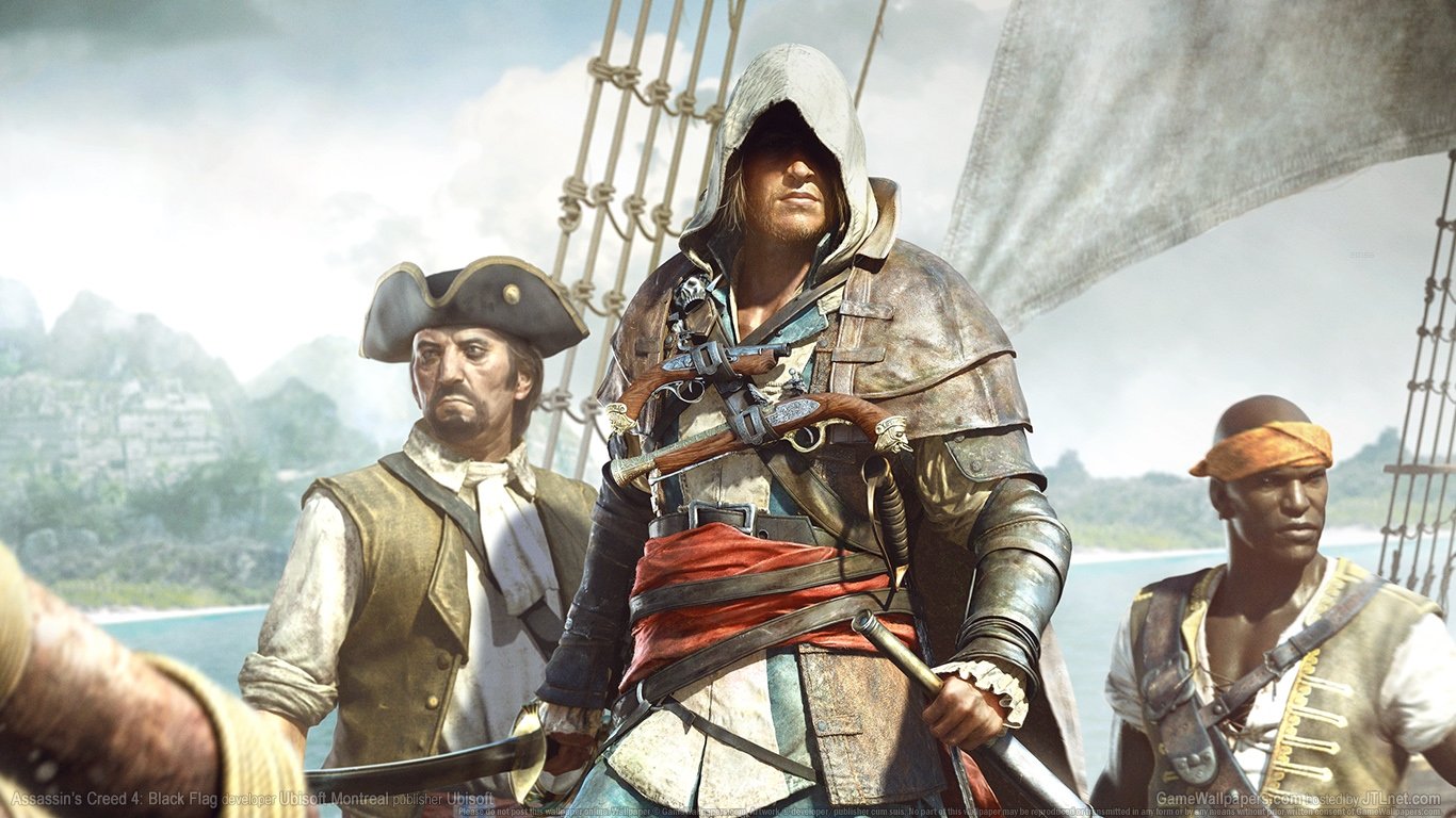 Awesome Assassin's Creed 4: Black Flag free wallpaper ID:234629 for 1366x768 laptop PC