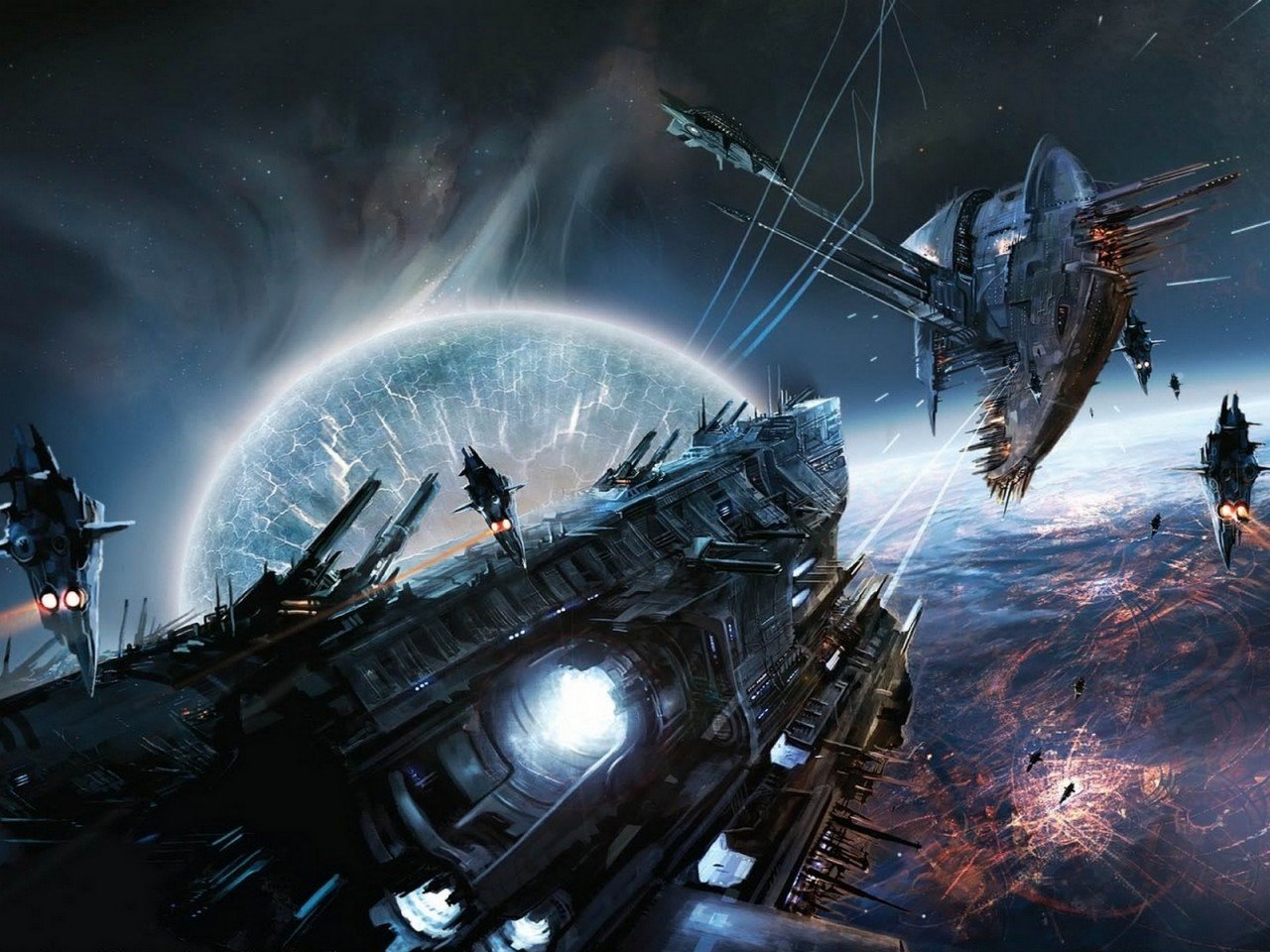 Awesome Epic space battle free background ID:450438 for hd 1280x960 PC