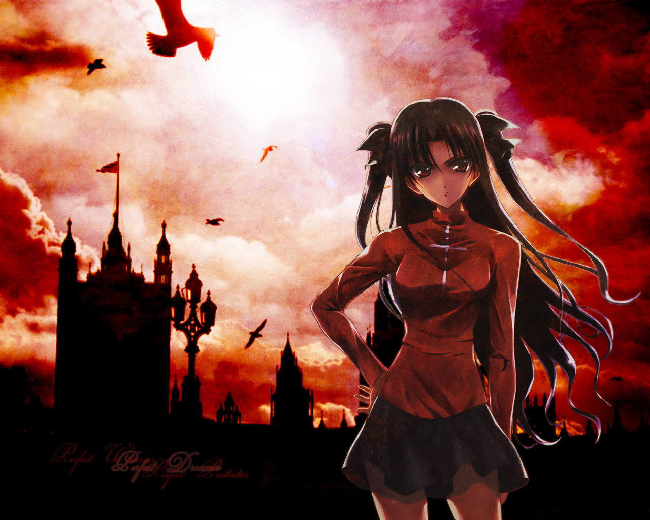 Free download Rin Tohsaka background ID:469090 hd 1280x1024 for computer