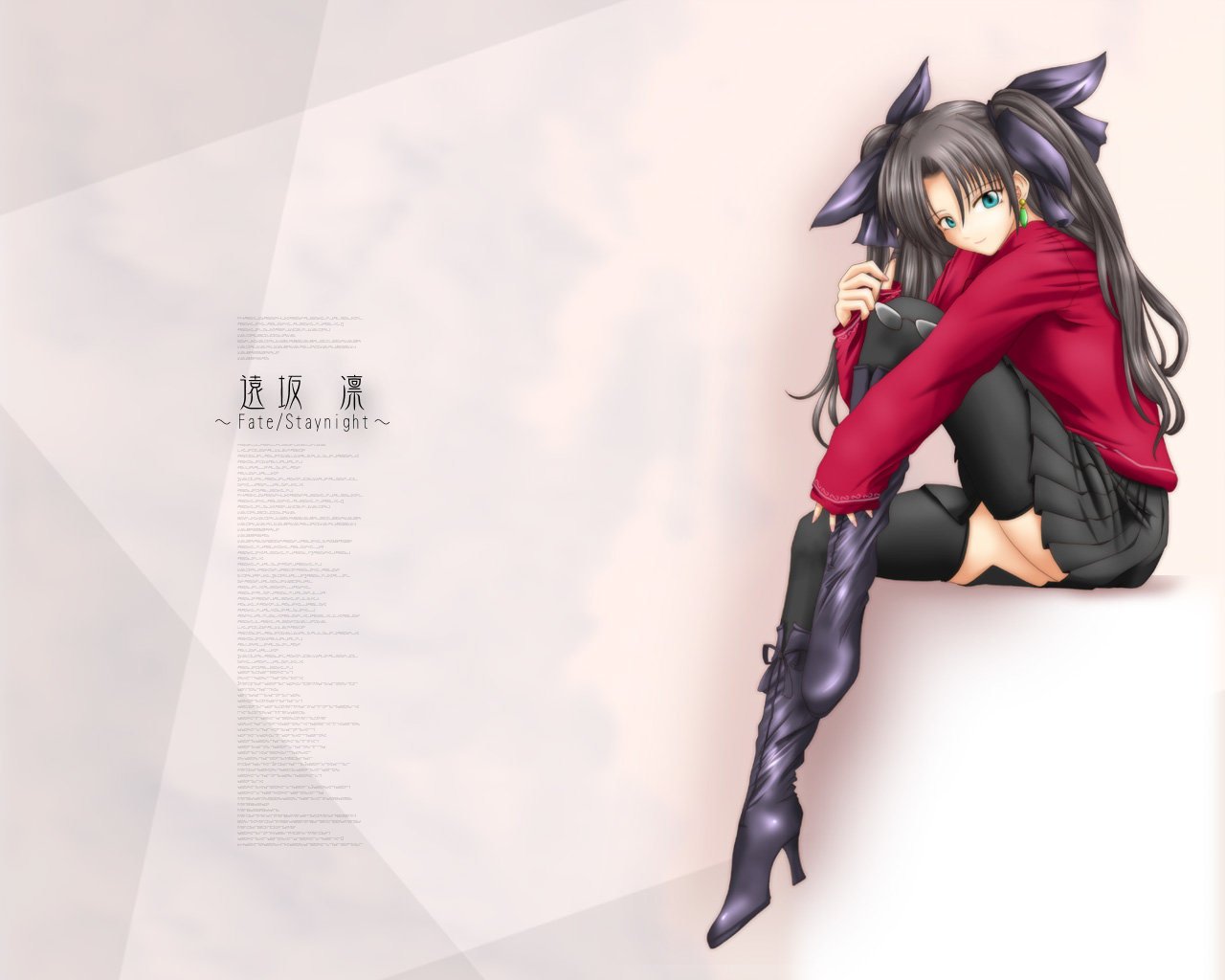 Free Rin Tohsaka high quality background ID:469110 for hd 1280x1024 PC