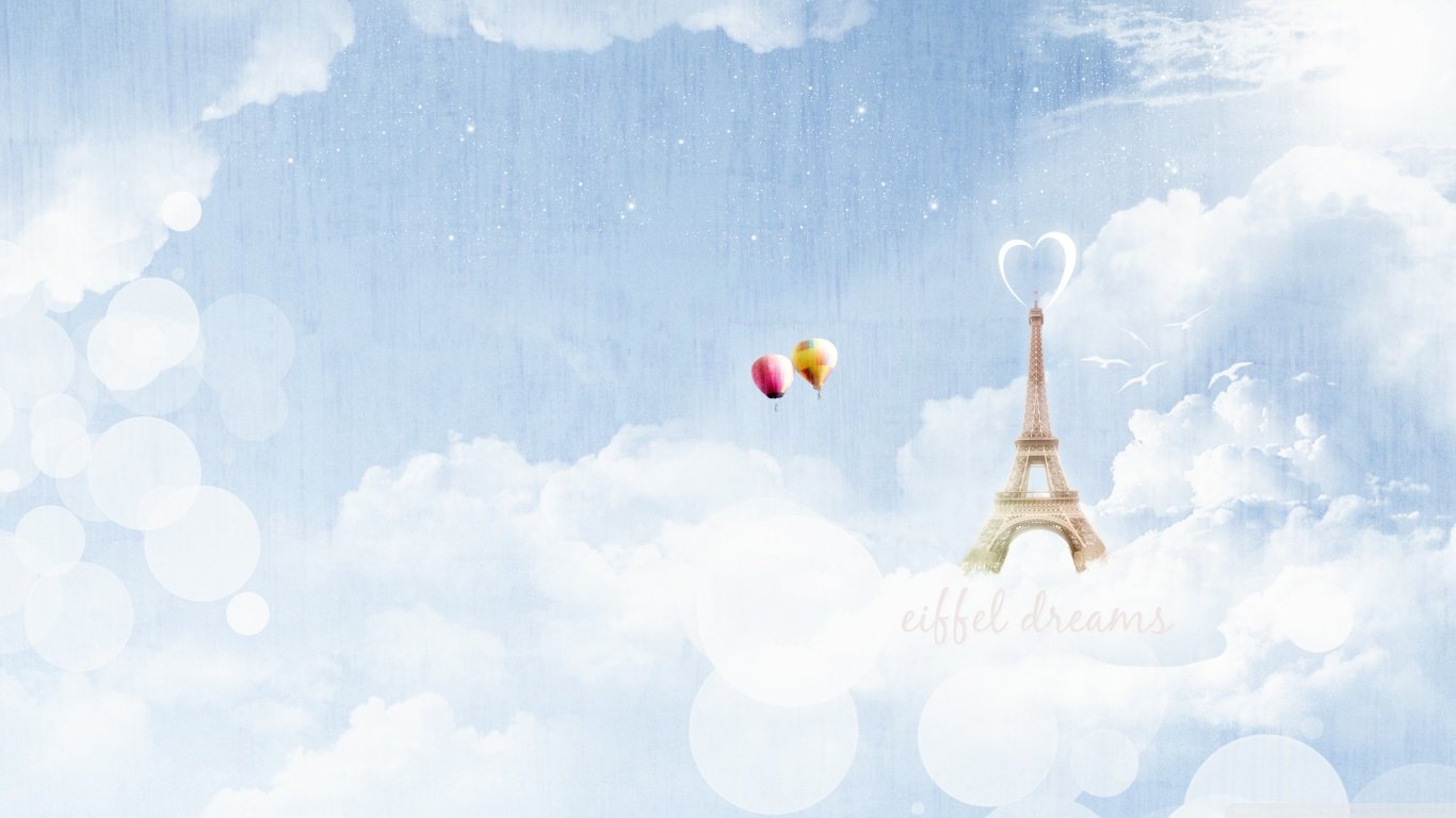 Free Eiffel Tower high quality background ID:477035 for hd 1366x768 PC