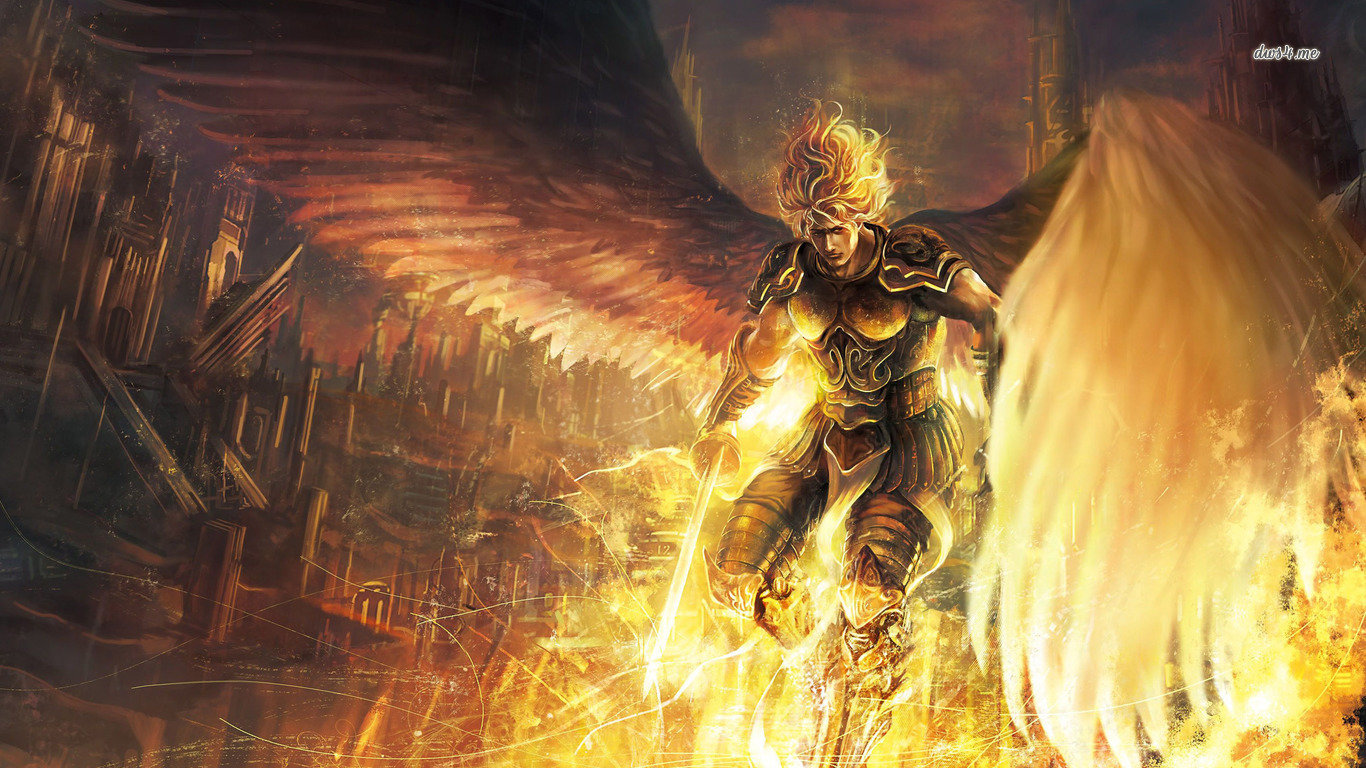 Free Angel Warrior high quality background ID:352360 for 1366x768 laptop desktop