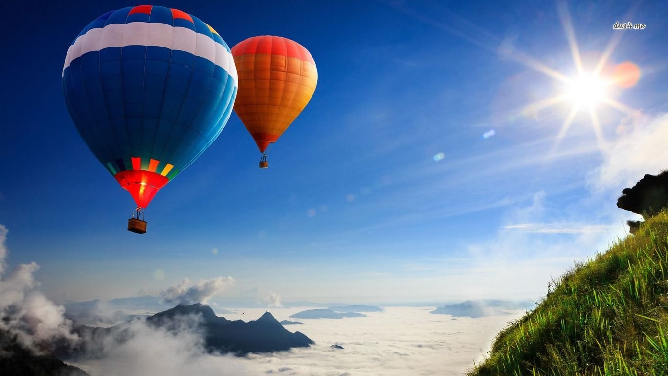 Free download Hot Air Balloon background ID:478482 hd 1366x768 for PC