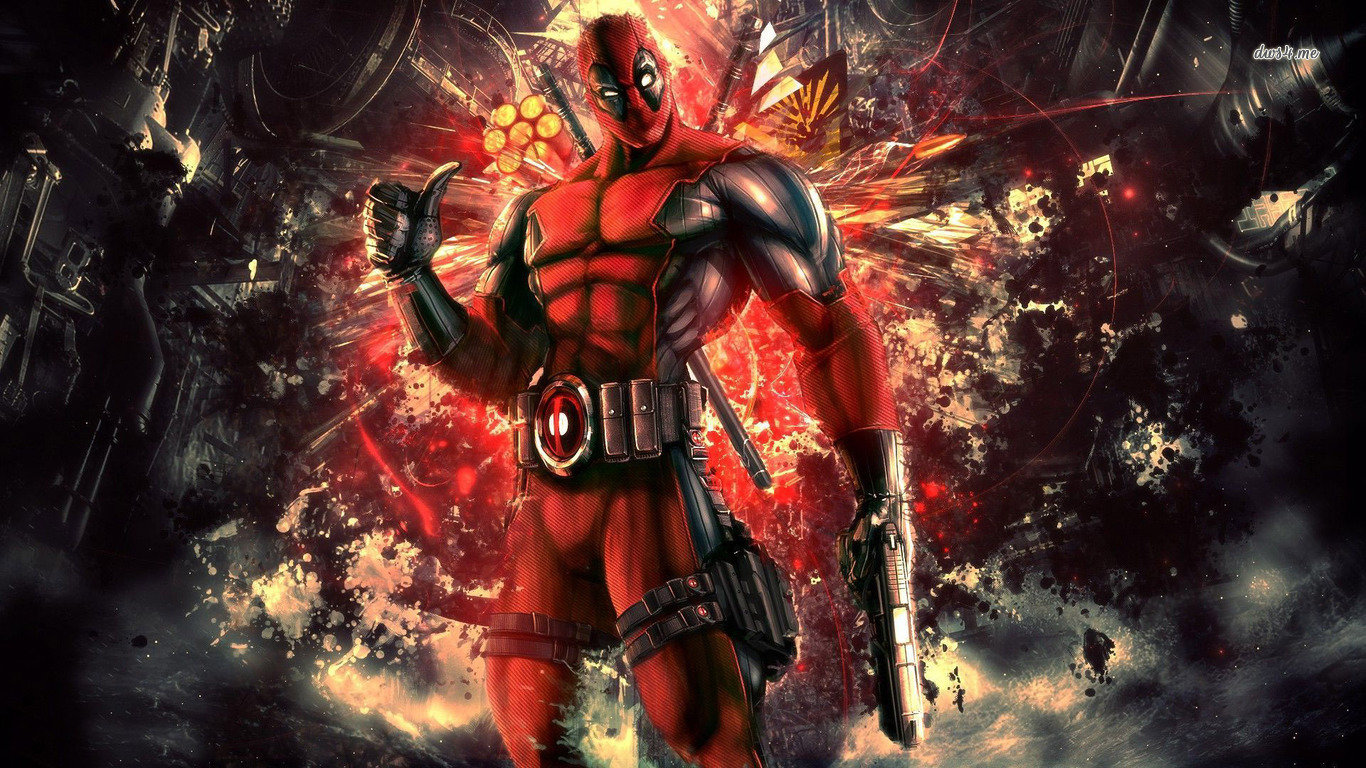 Download hd 1366x768 Deadpool PC background ID:350307 for free