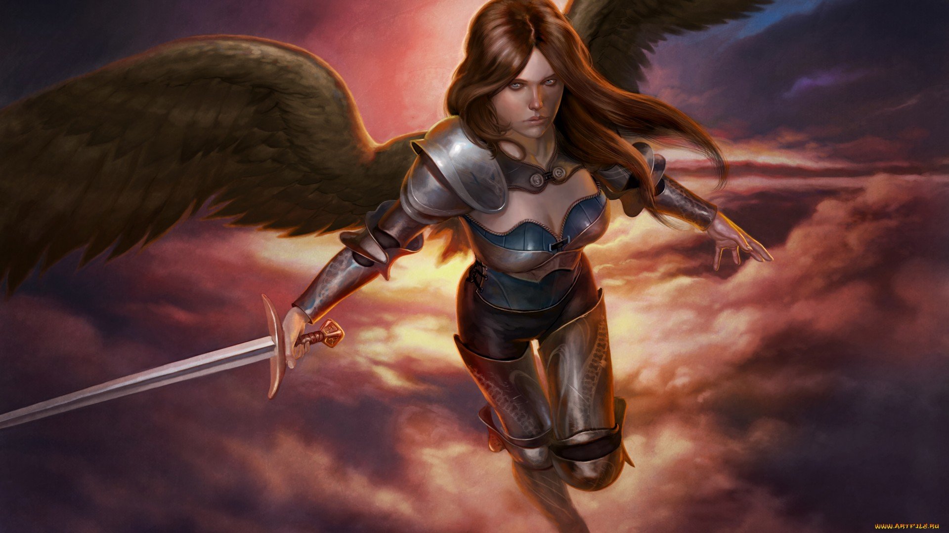 High resolution Angel Warrior full hd 1920x1080 background ID:352280 for PC