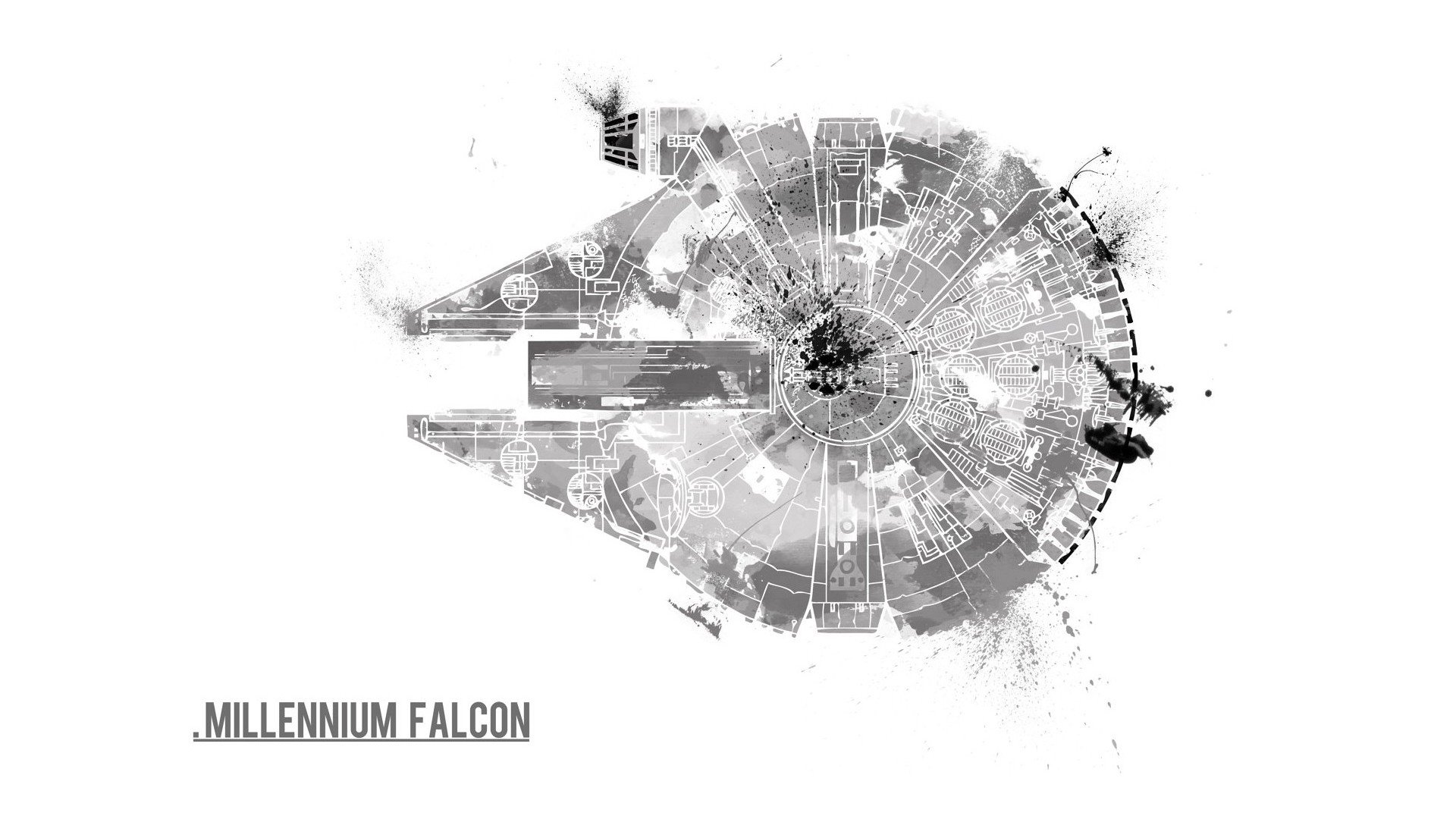 Download 1080p Millennium Falcon desktop wallpaper ID:459744 for free