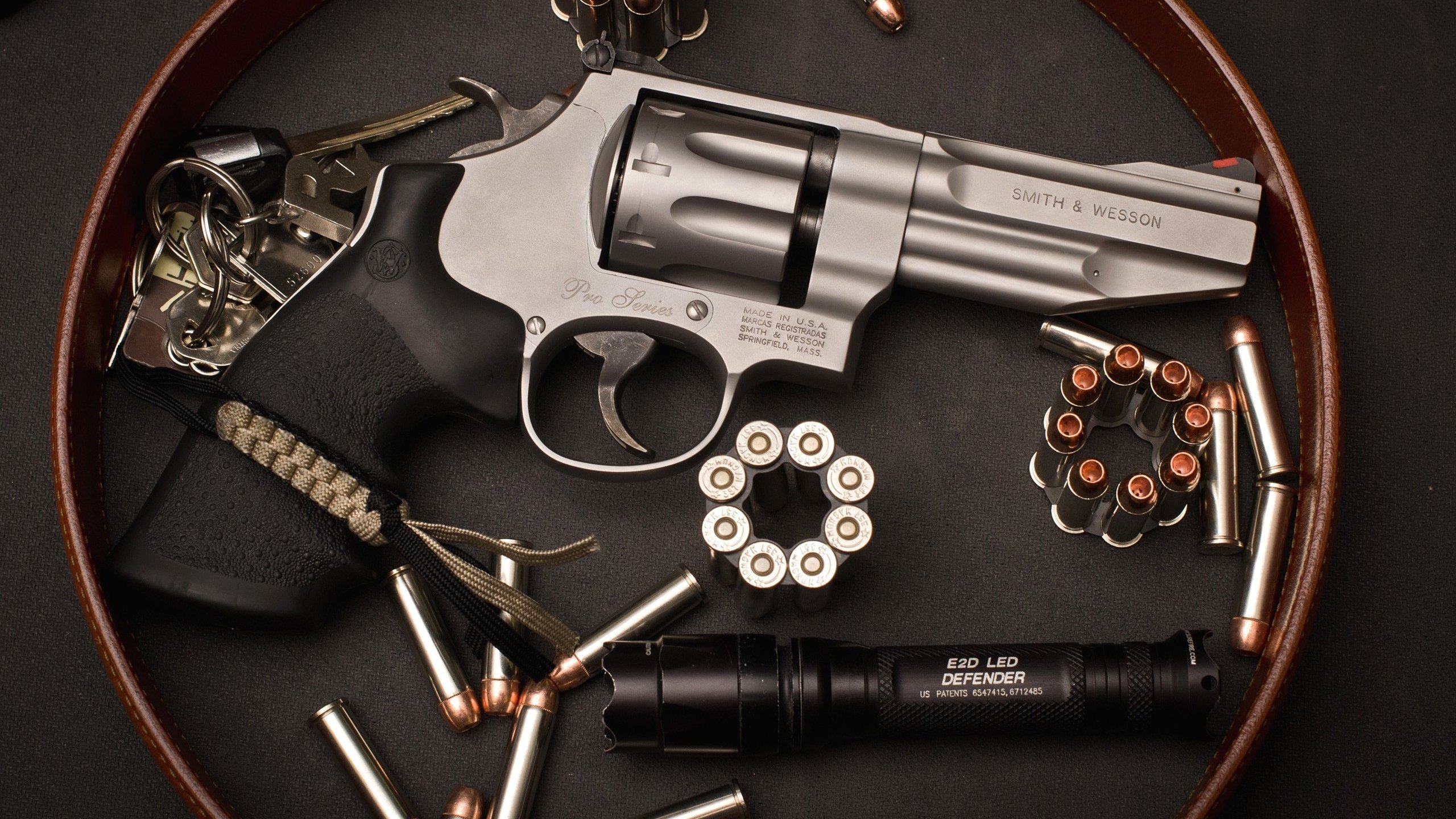 Download hd 2560x1440 Smith & Wesson Revolver desktop wallpaper ID:241957 for free