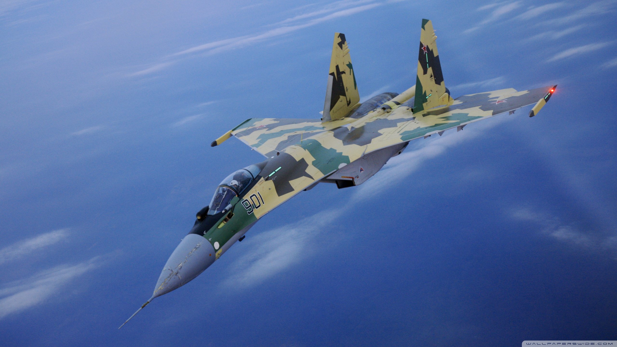 Free download Sukhoi Su-35 background ID:187509 hd 2560x1440 for PC