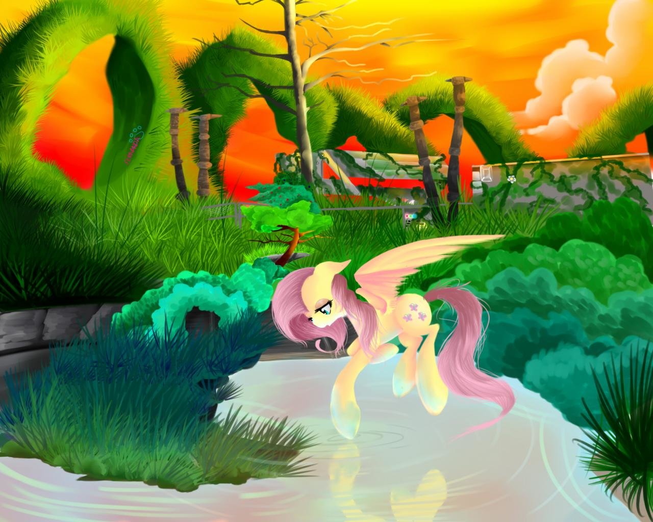 Download hd 1280x1024 Fluttershy (mlp) computer wallpaper ID:154594 for free