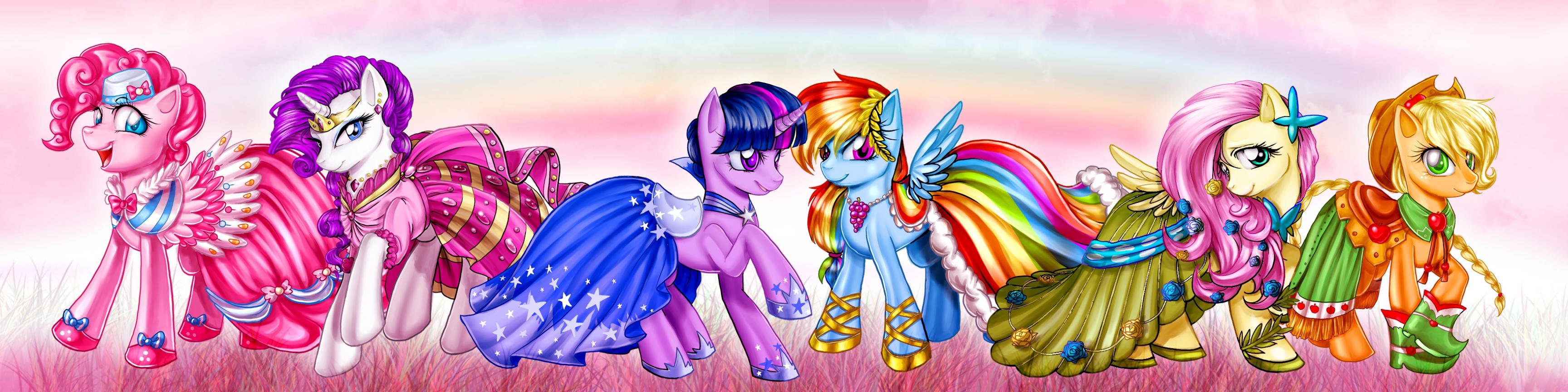 Best My Little Pony (MLP) background ID:154072 for High Resolution triple monitor 3456x864 PC