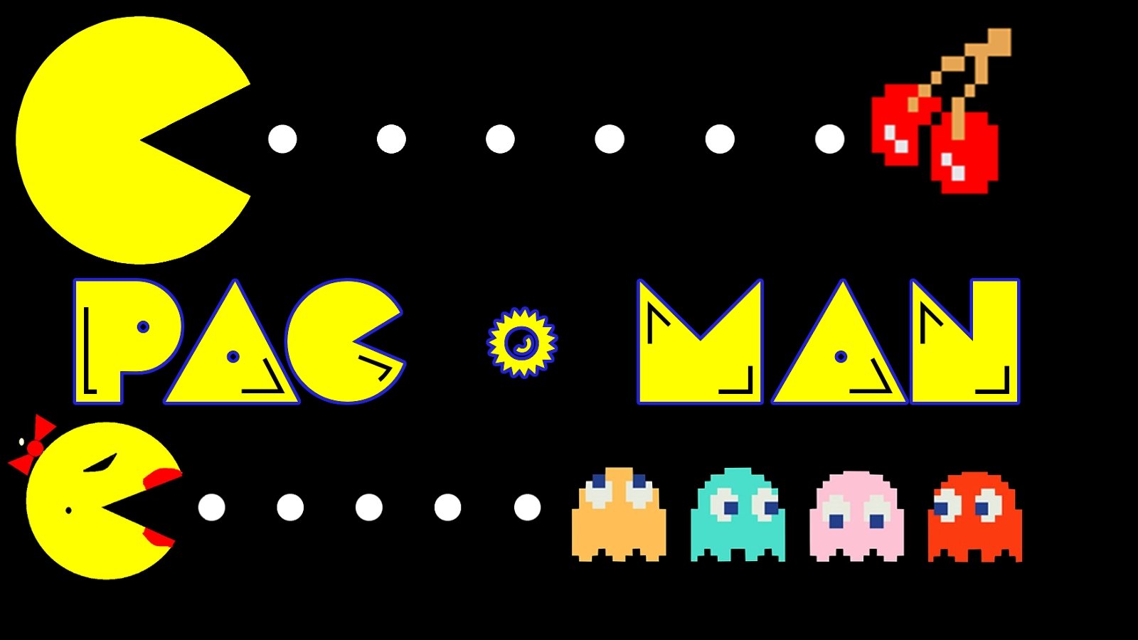 Free download Pac-Man wallpaper ID:231850 hd 1600x900 for desktop