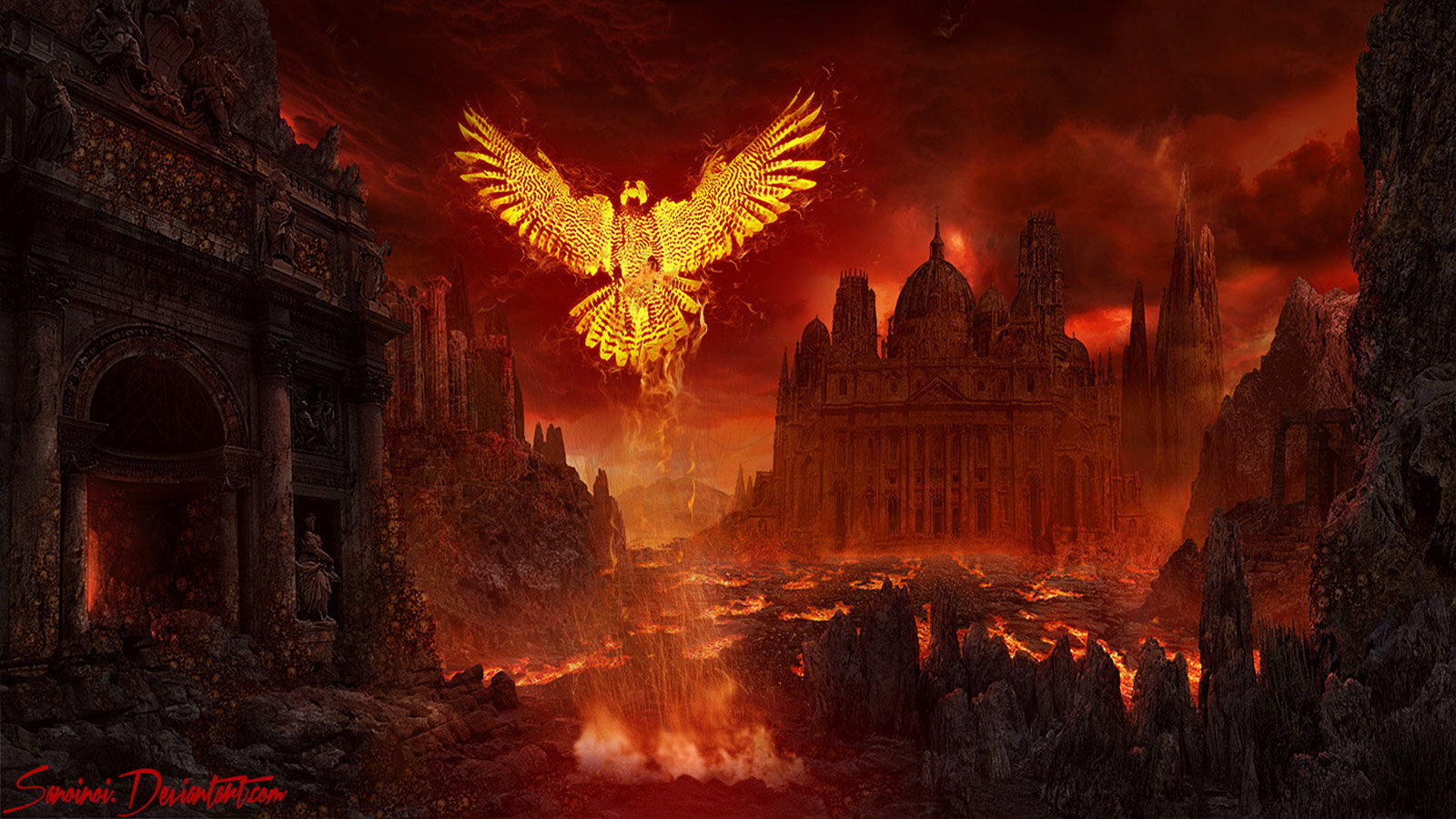 Free download Phoenix background ID:100479 hd 1600x900 for PC