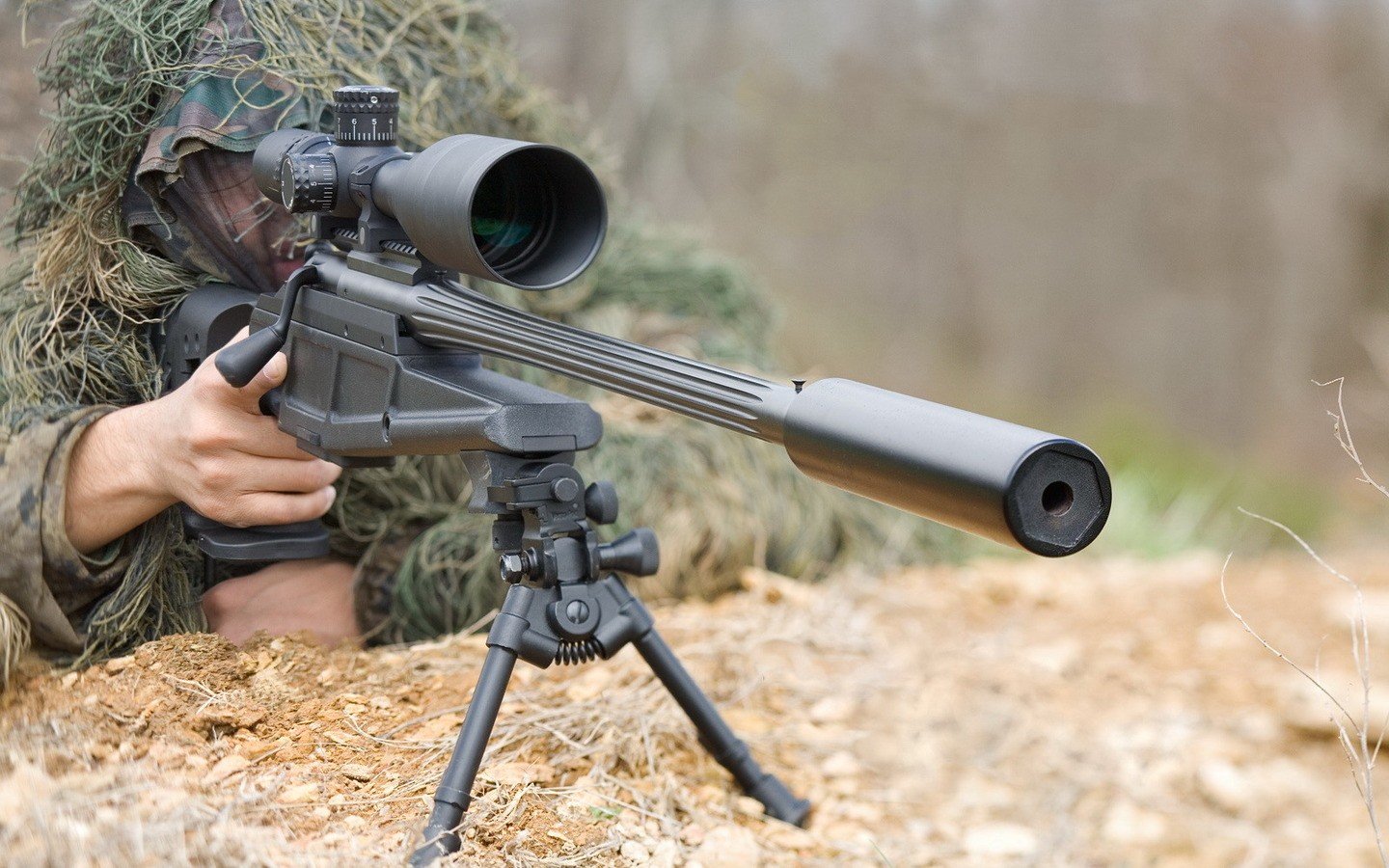 Awesome Sniper Rifle free wallpaper ID:282954 for hd 1440x900 computer