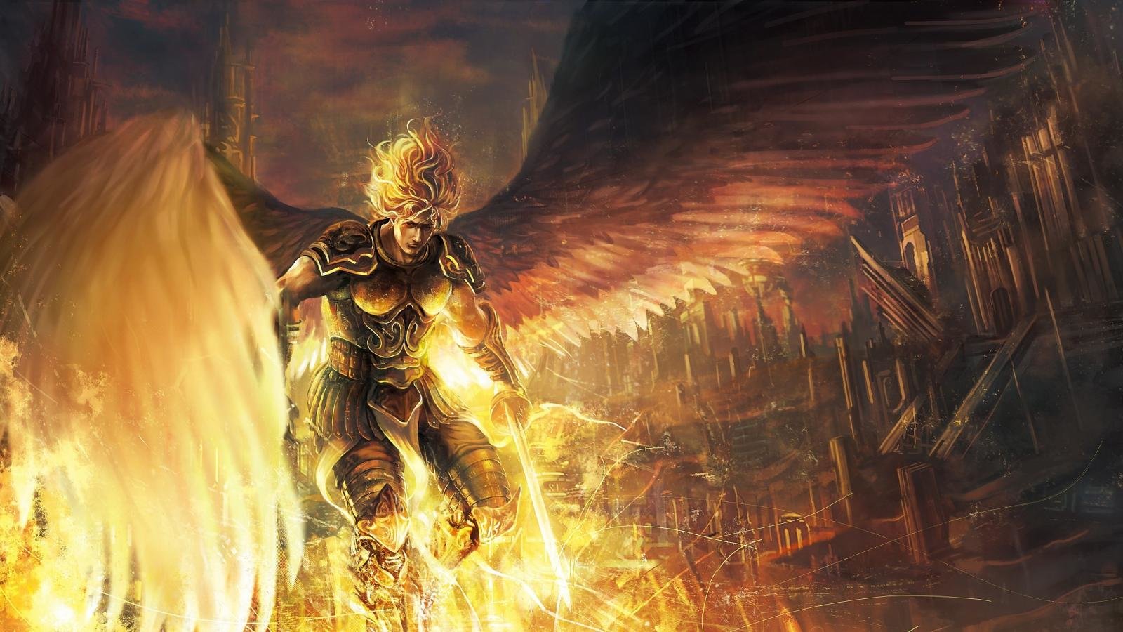 Download hd 1600x900 Angel Warrior computer background ID:352322 for free