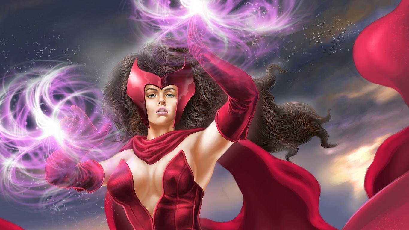 Best Scarlet Witch wallpaper ID:419844 for High Resolution 1366x768 laptop PC