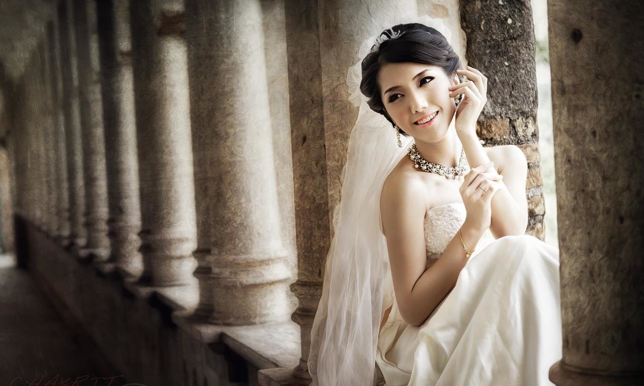 High resolution Bride in wedding dress hd 1280x768 background ID:465796 for computer