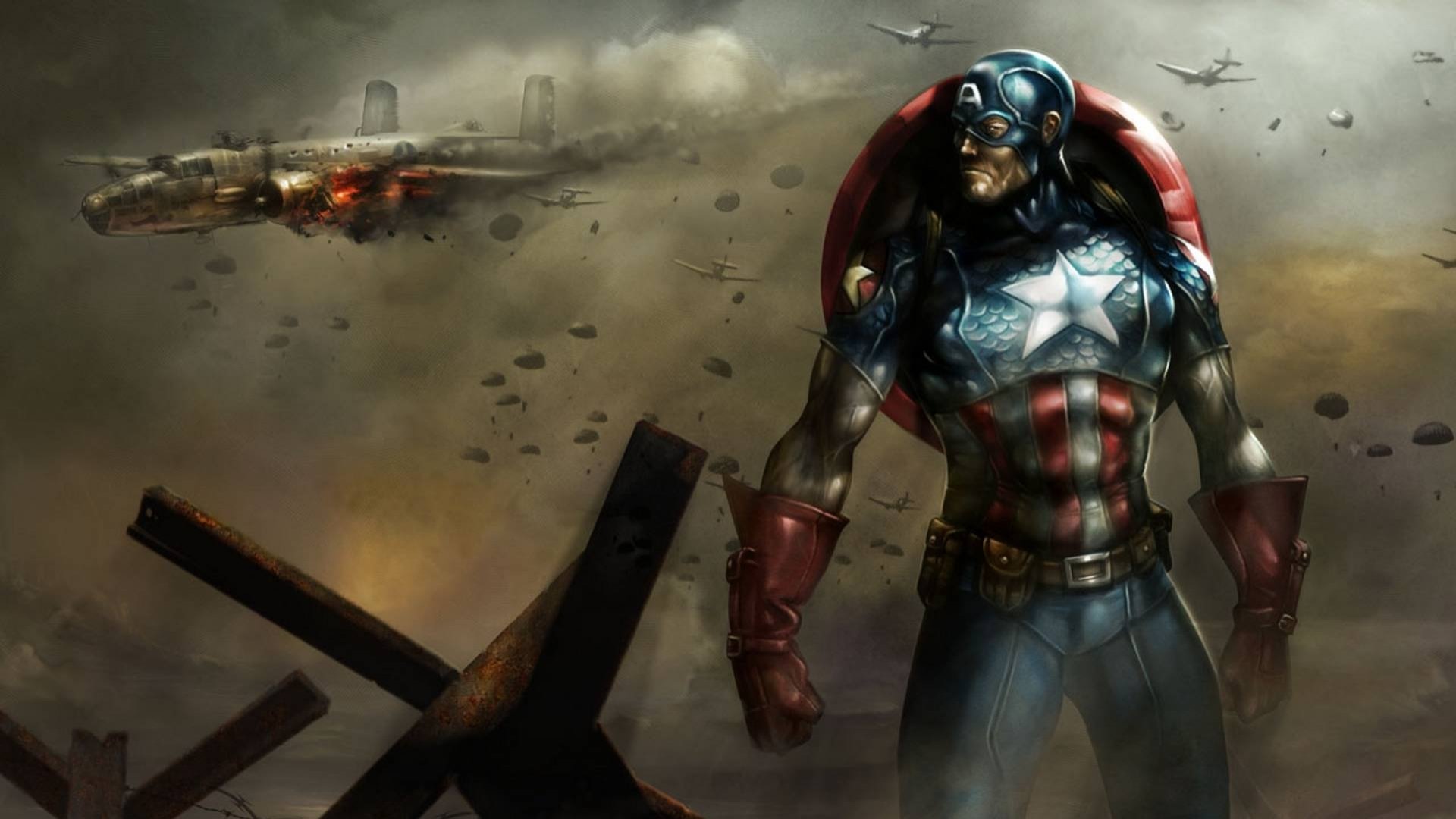 High resolution Captain America (Marvel comics) hd 1920x1080 background ID:292841 for desktop