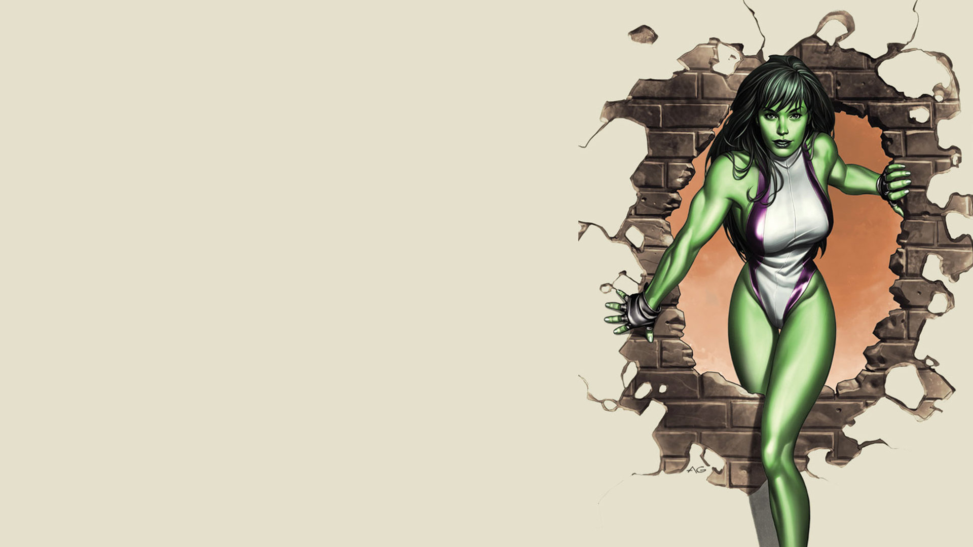She-Hulk HD Backgrounds for 1920x1080 Full HD (1080p) desktop.